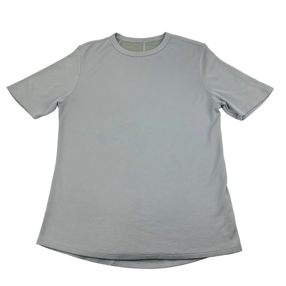 Lululemon Confluence Short Sleeve Crewneck Heavyweight Tee Silver Drop Grey - Picture 2 of 12